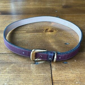 Etienne Aiger Vintage Genuine Leather Belt Sz L